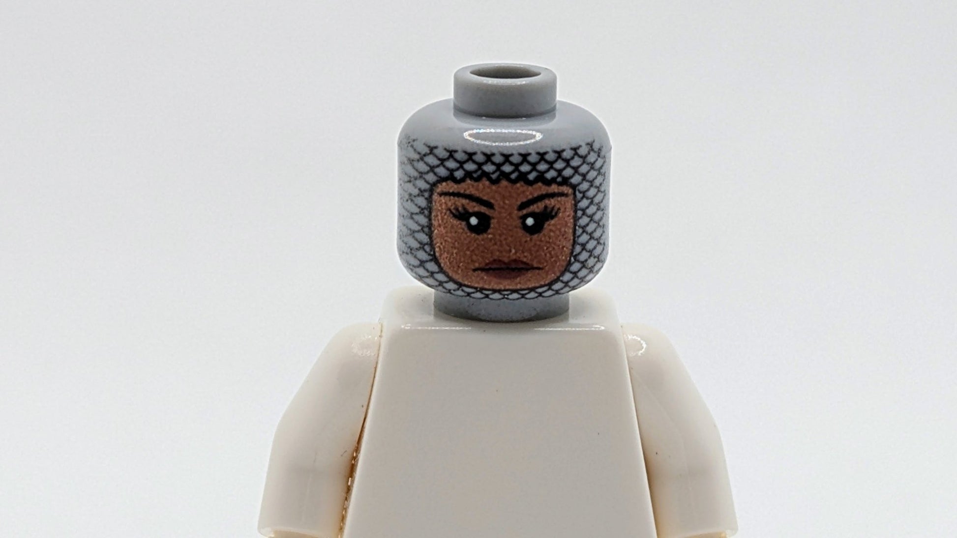 Chainmail Coif Head by Saber - Scorpion's Lair - RPGminifigs