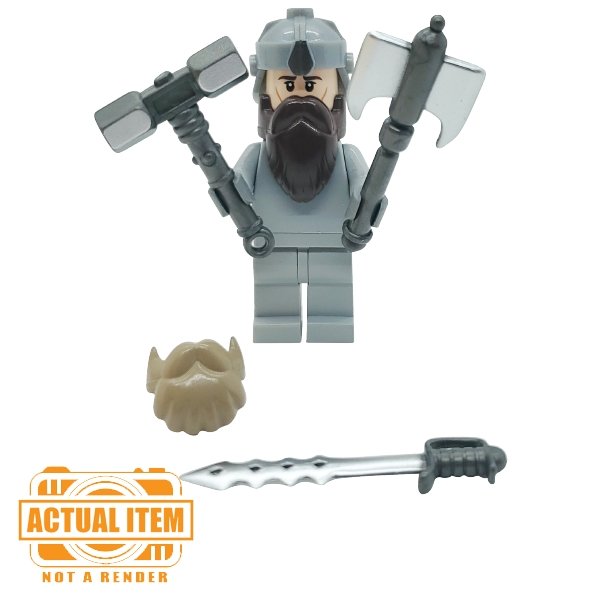 Dwarf Warrior Pack by Brick Forge - RPGminifigs