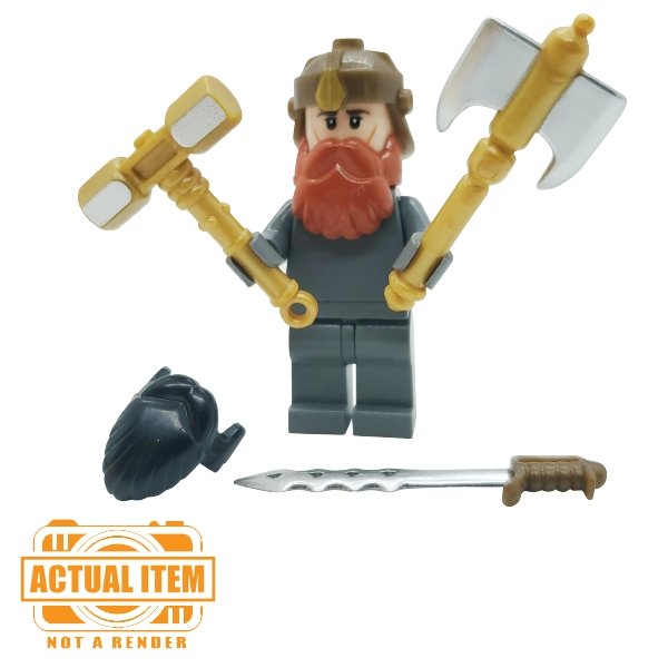 Dwarf Warrior Pack by Brick Forge - RPGminifigs