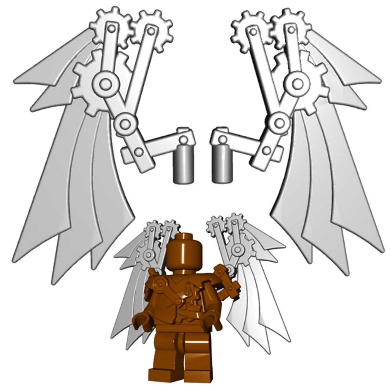 Steampunk Wings by Brick Warriors - RPGminifigs